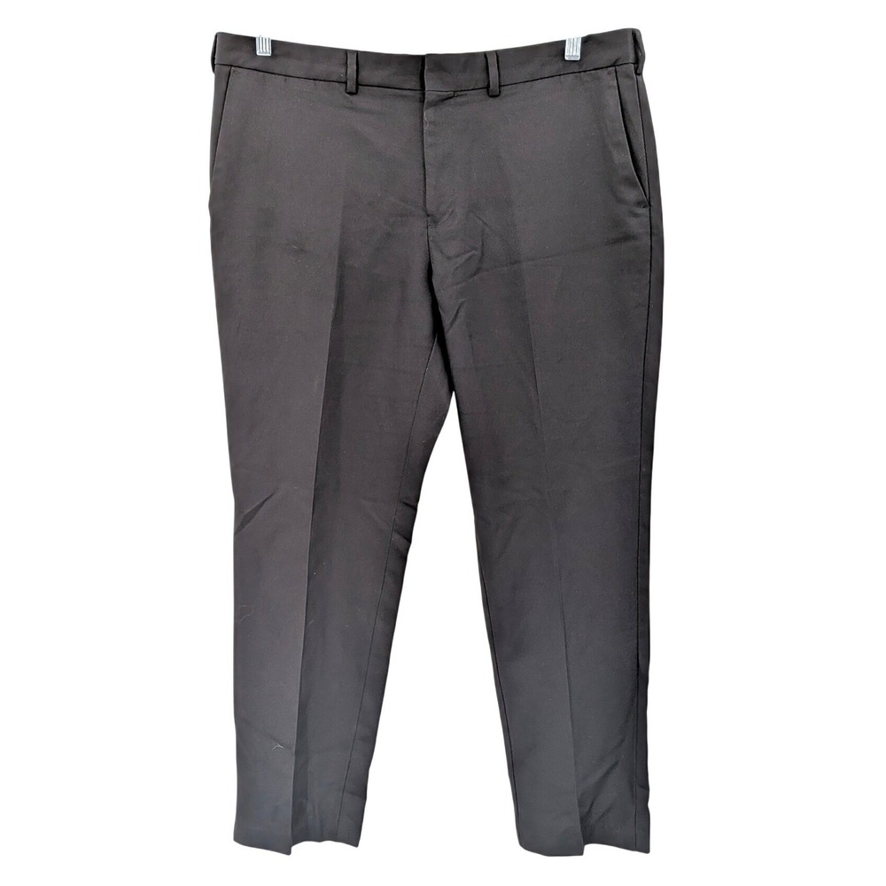 Classic Black Dress Pants Dockers Signature Tailored Work Trousers 38x30‎